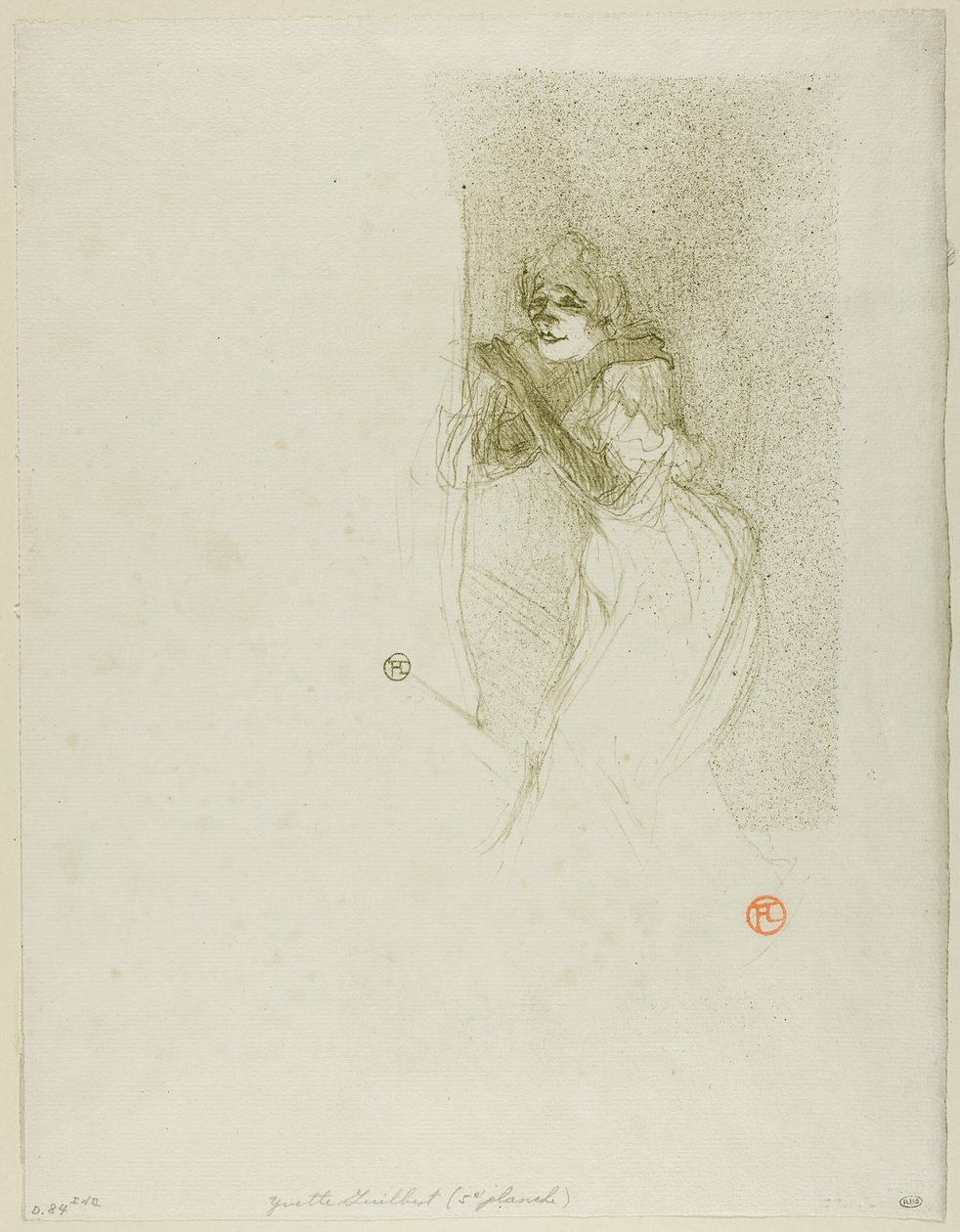 Yvette Guilbert von Henri de Toulouse Lautrec