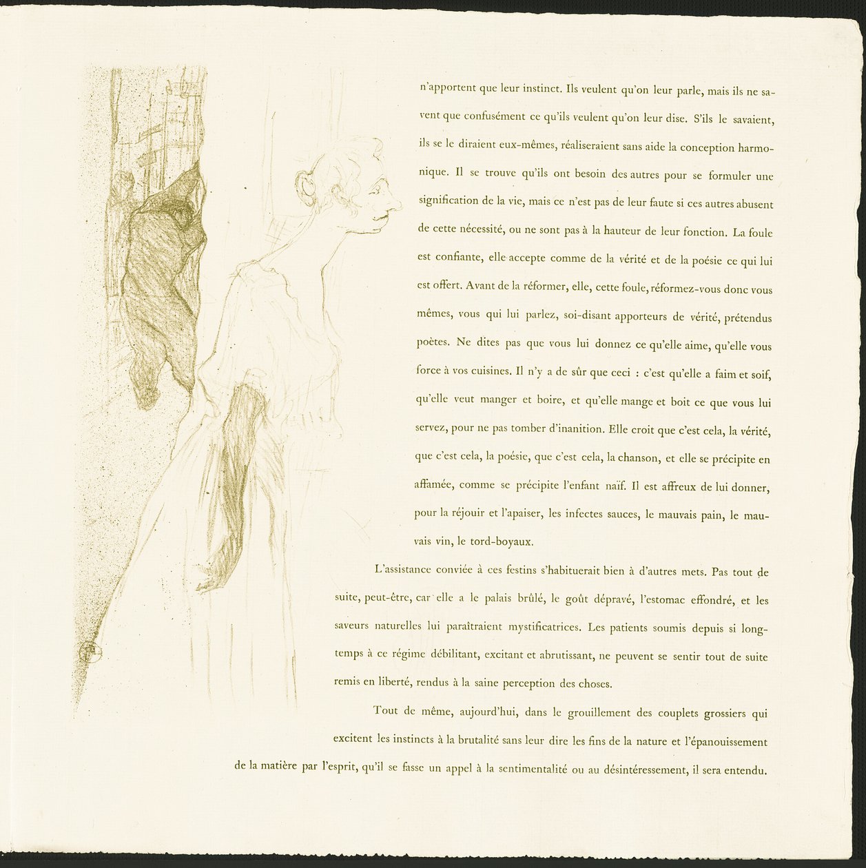 Yvette Guilbert von Henri de Toulouse Lautrec