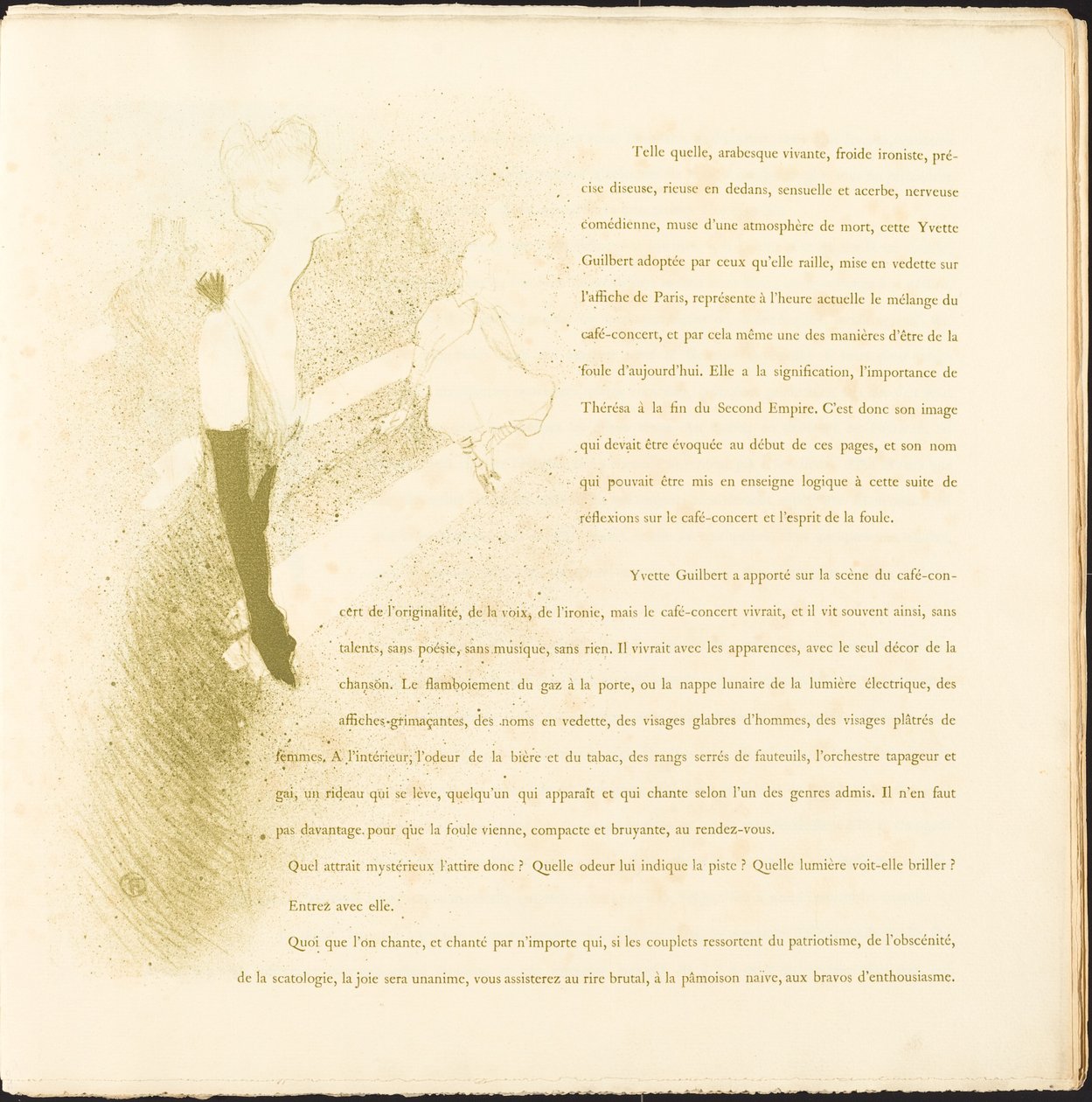 Yvette Guilbert von Henri de Toulouse Lautrec