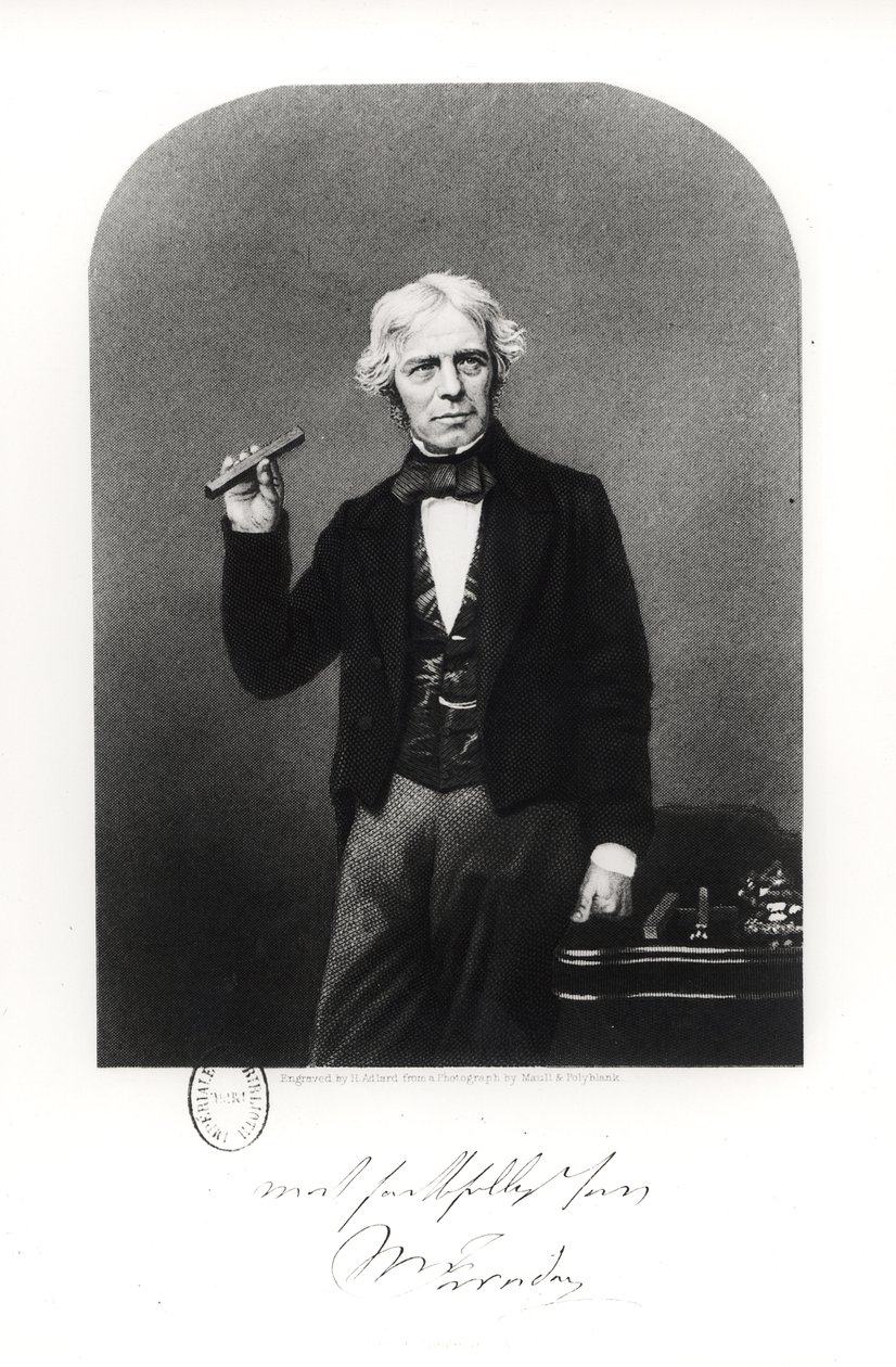 Porträt von Michael Faraday (1791-1867) von Henry Adlard