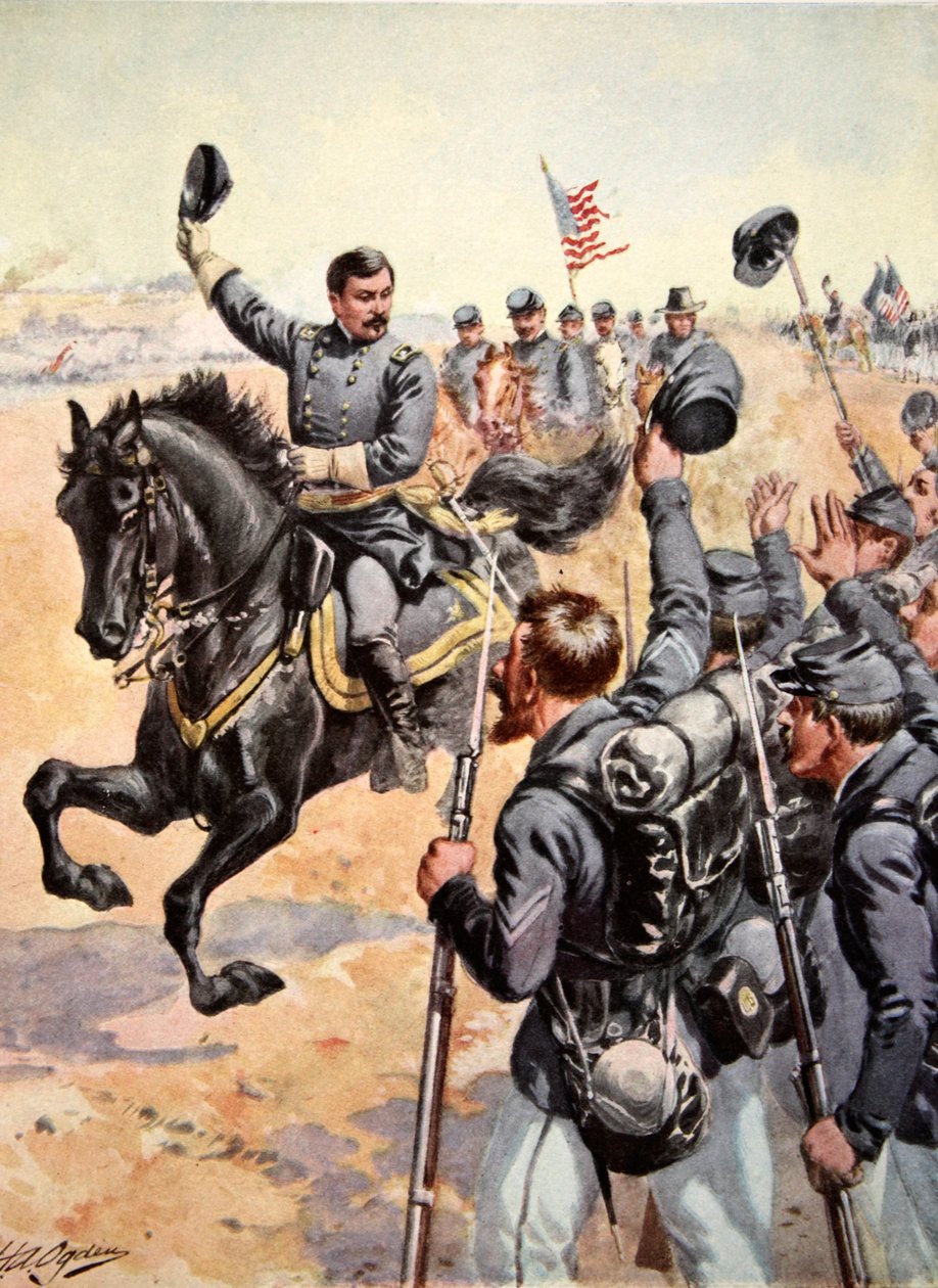General McClellan in der Schlacht von Antietam, 17. September 1862 von Henry Alexander Ogden