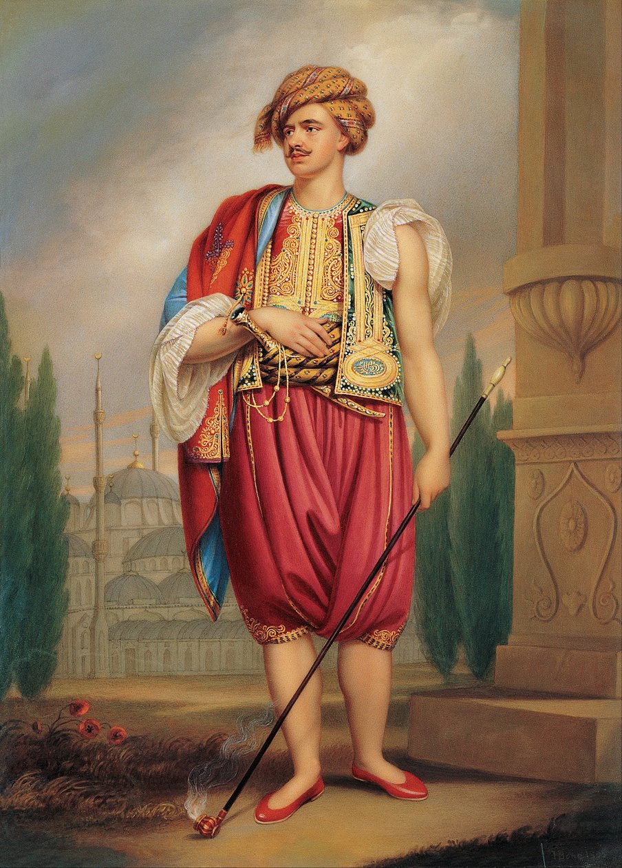 Ein Porträt von Thomas Hope in türkischer Tracht von Henry Pierce Bone