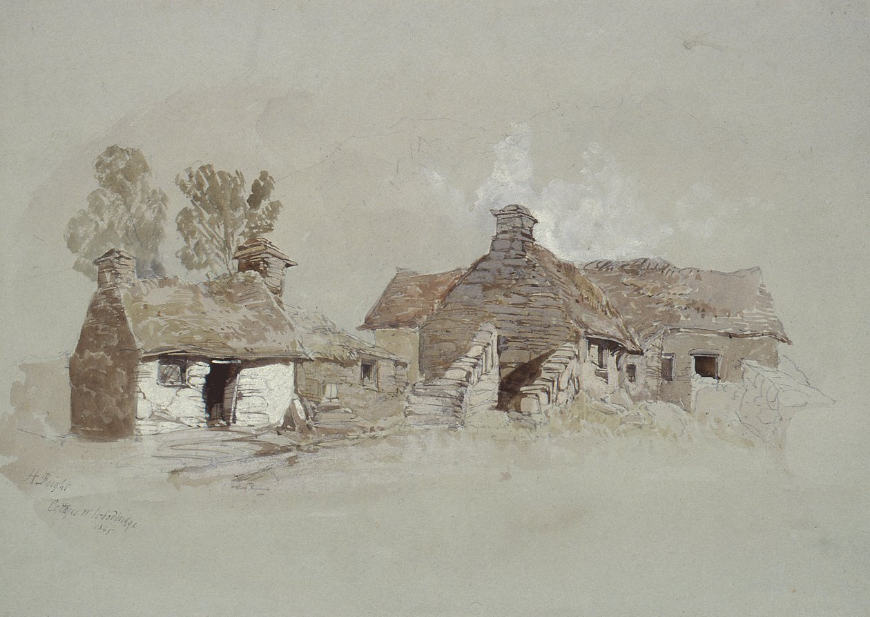 Häuser in der Nähe von Woodbridge, Suffolk von Henry Bright