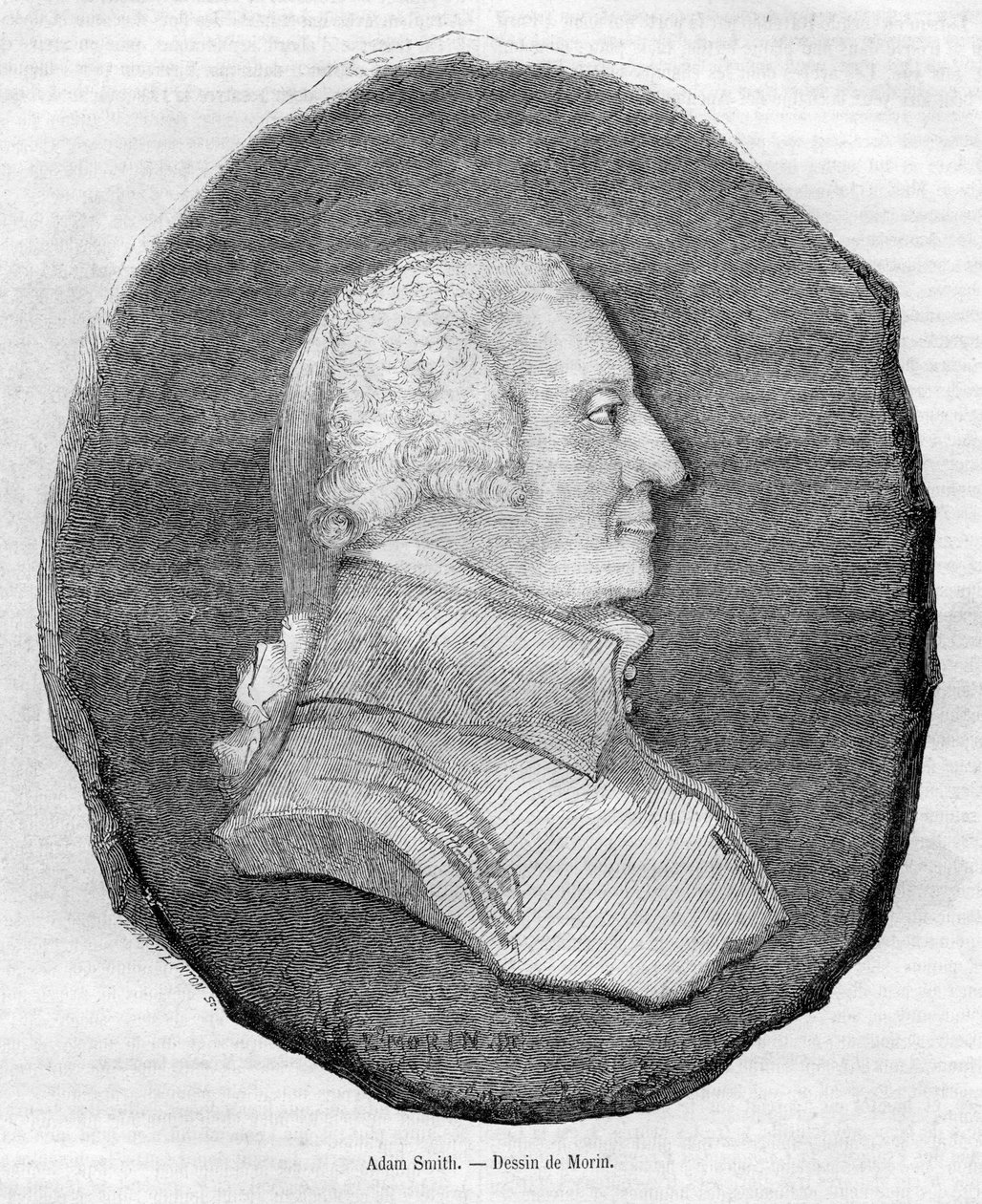 Graviertes Porträt von Henry Duff Linton d’après Edmond Morin