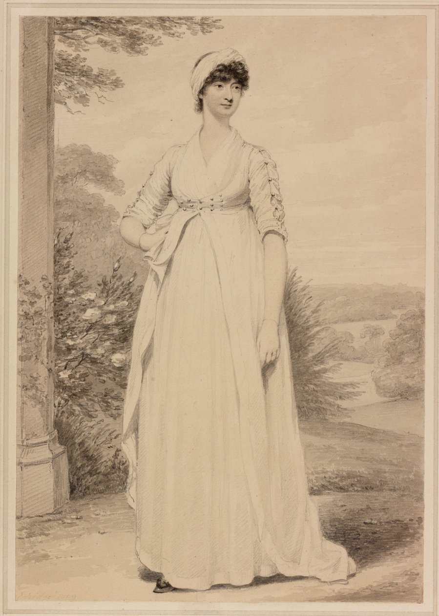 Porträt einer Dame, 1799 von Henry Edridge
