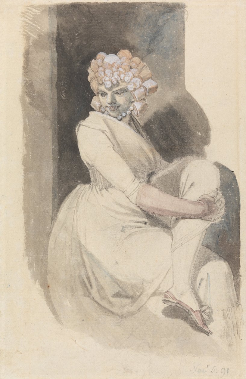 Studie einer sitzenden Frau von Johann Heinrich Füssli