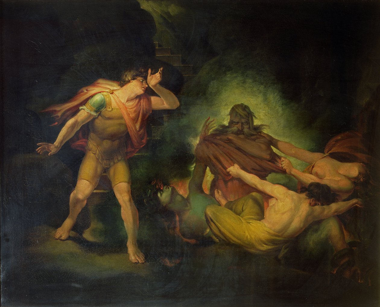 Der Feuerkönig erscheint Graf Albert, ca. 1801-10 von Johann Heinrich Füssli