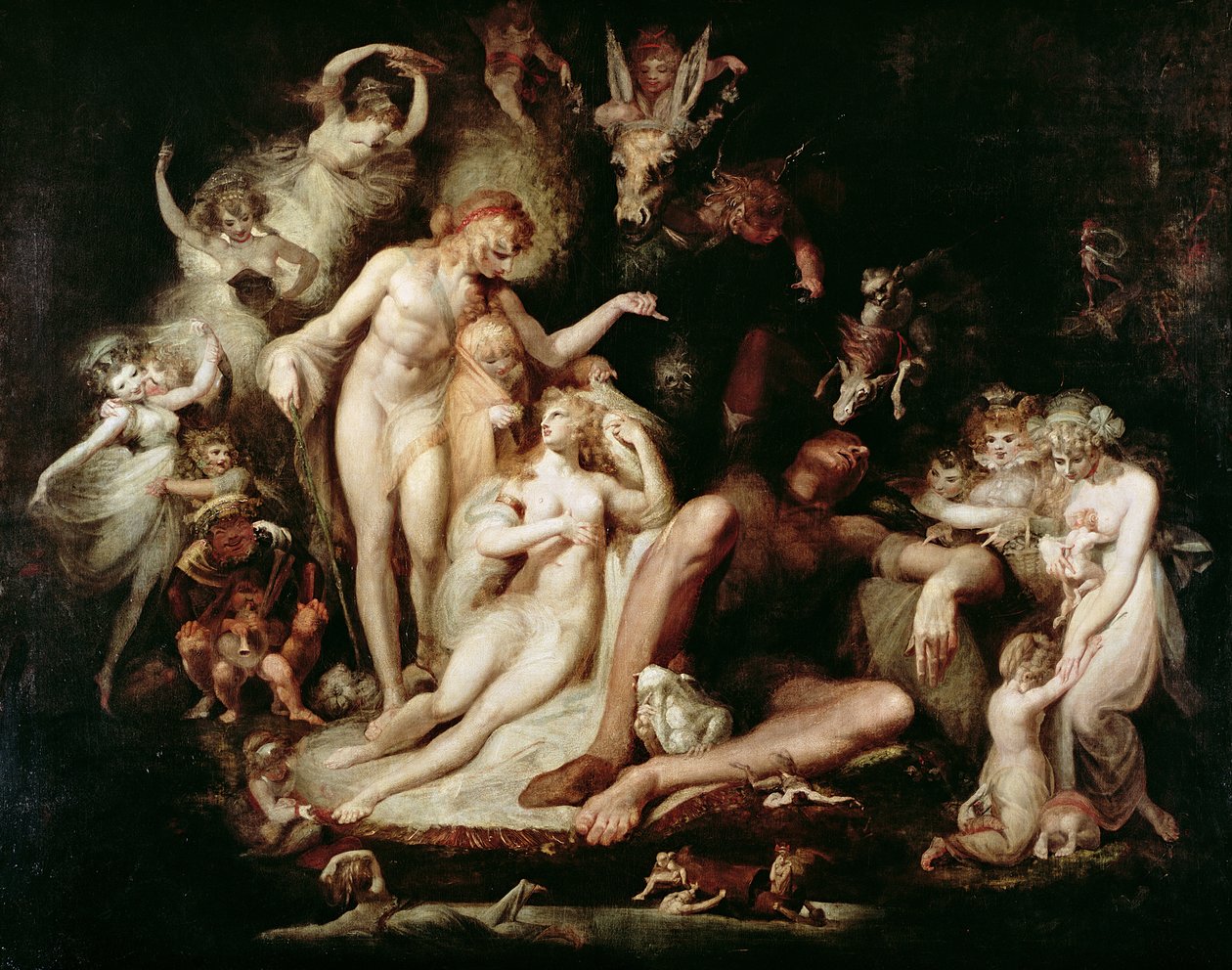 Titanias Erwachen, ca. 1785-90 von Johann Heinrich Füssli