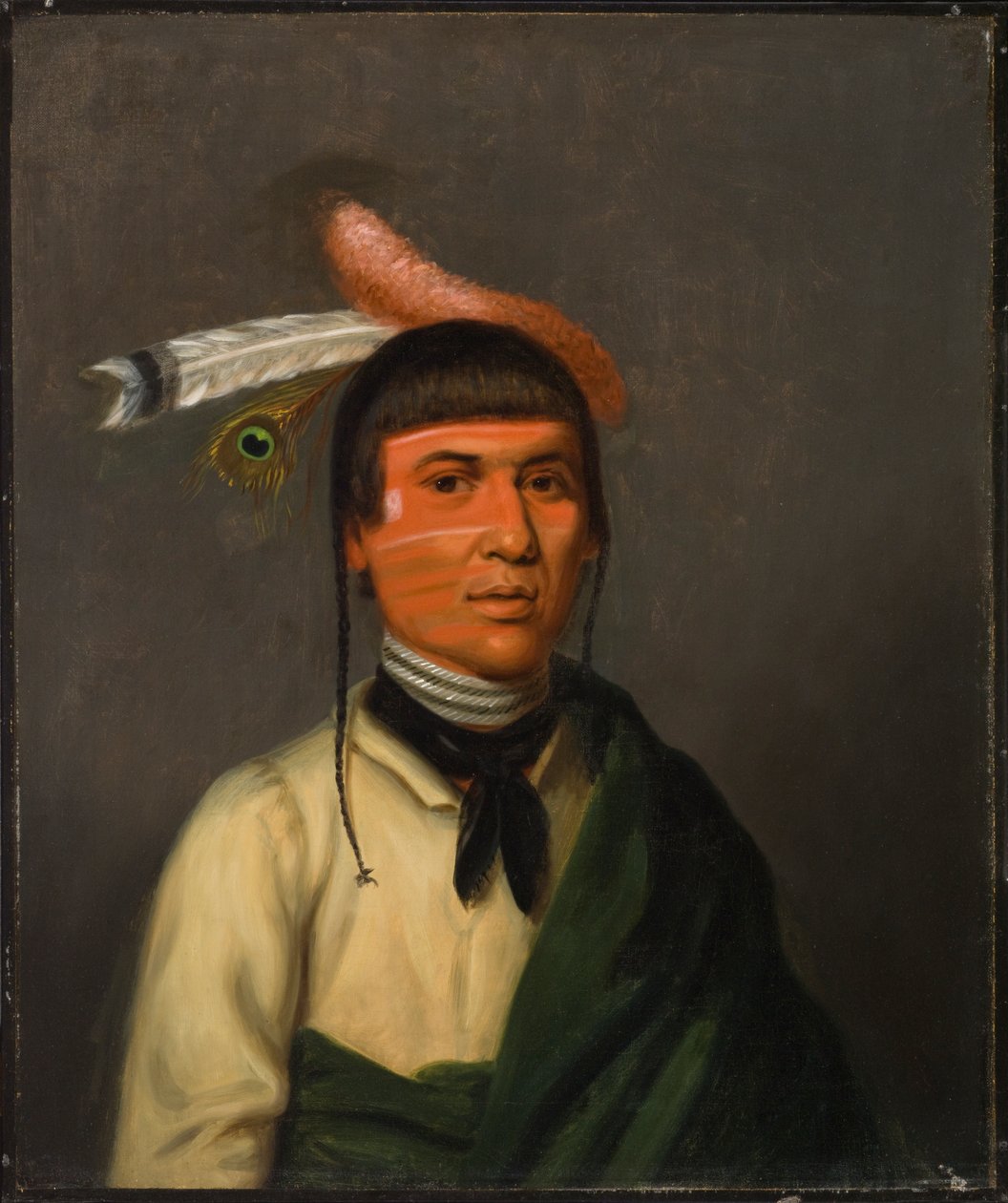 No-Tin (Wind), ein Chippewa-Häuptling von Henry Inman