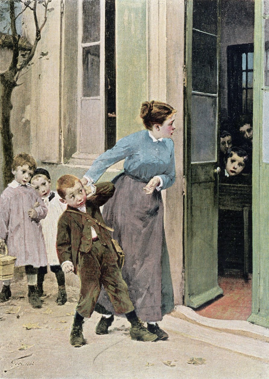 Schulpflicht, 1882 von Henri Jules Jean Geoffroy