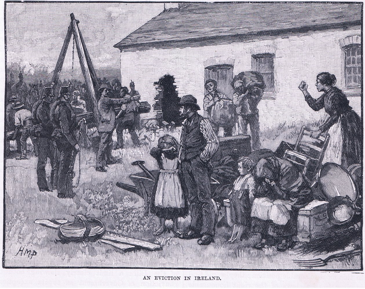 Eine Zwangsräumung in Irland 1870 n. Chr. von Henry Marriott Paget
