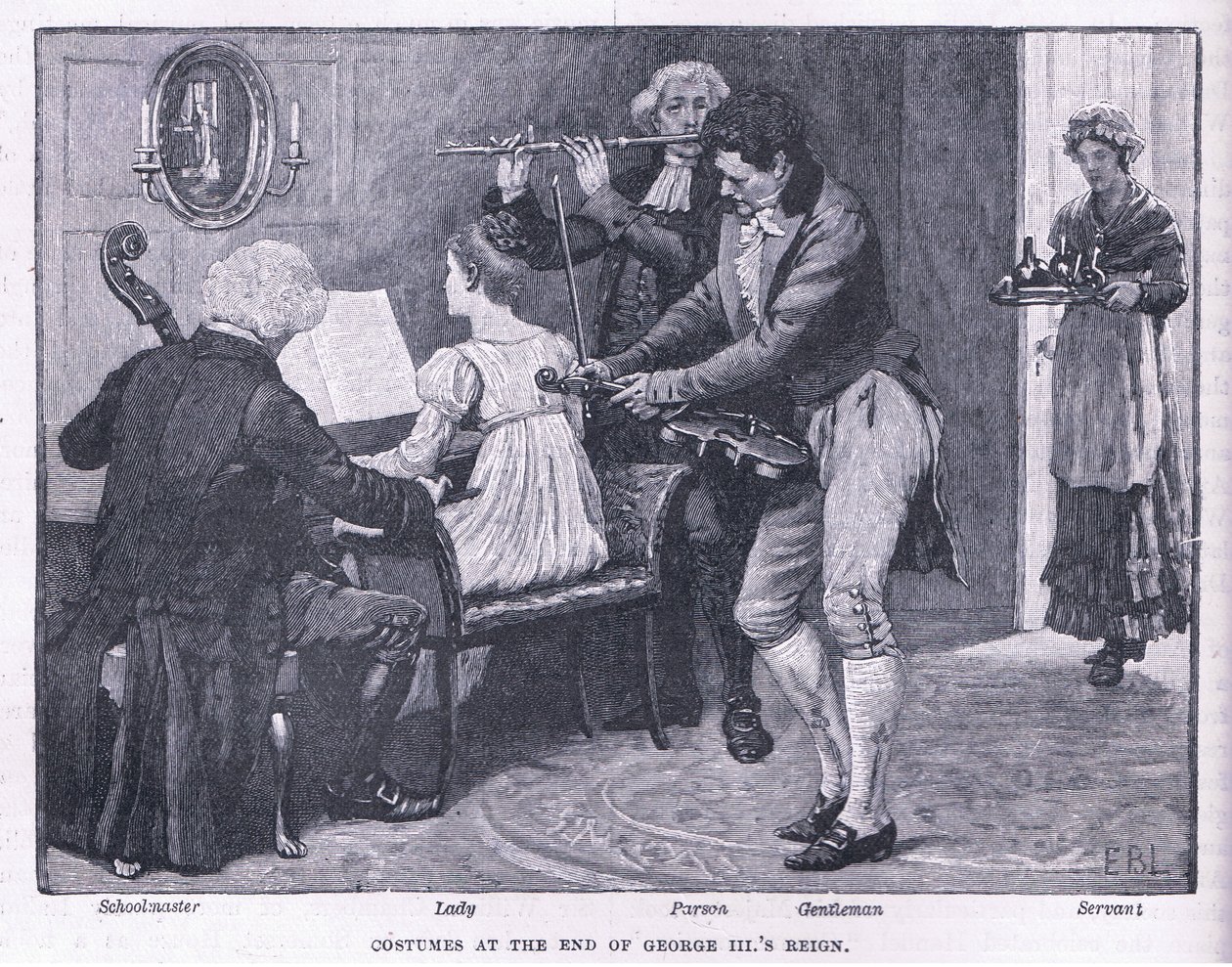 Kostüme am Ende der Herrschaft von Georg III. von Henry Marriott Paget