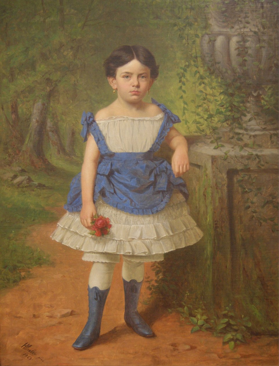 Porträt von Elizabeth Moerlein, 1869 von Henry Mosler