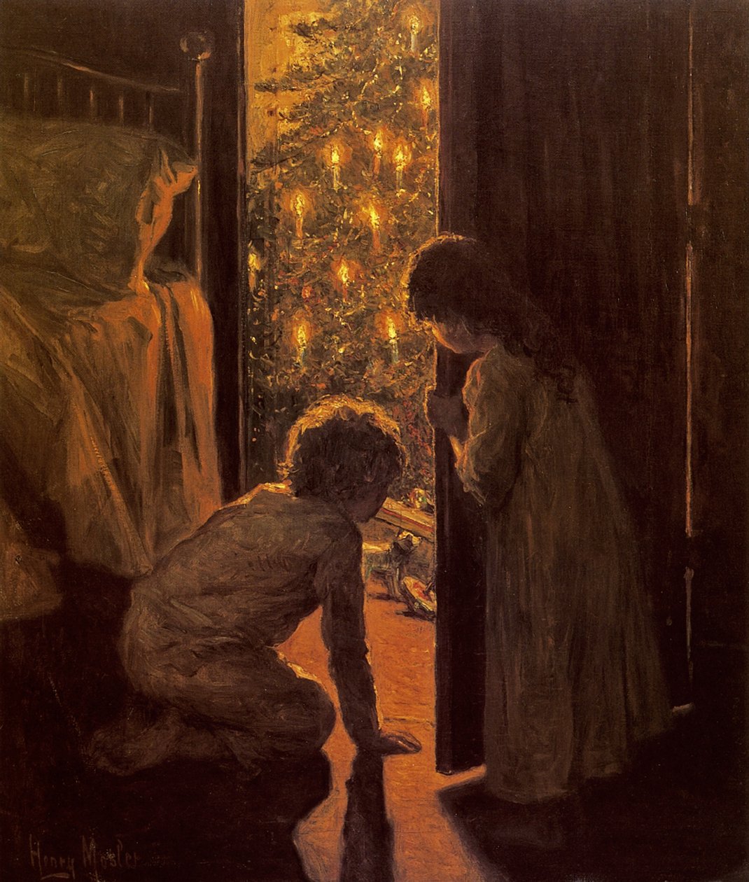 Der Weihnachtsbaum von Henry Mosler