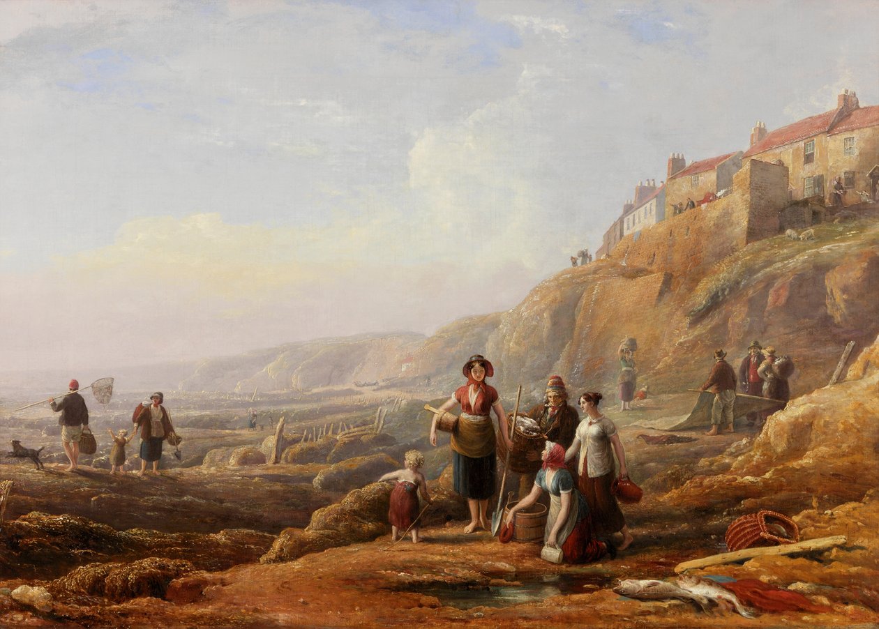 Altes Cullercoats, Spate-Sammler von Henry Perlee Parker