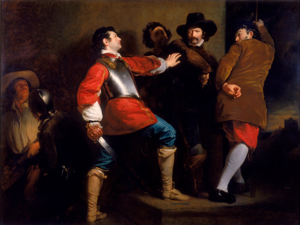 Die Entdeckung des Schießpulverkomplotts und die Festnahme von Guy Fawkes, ca. 1823 von Henry Perronet Briggs