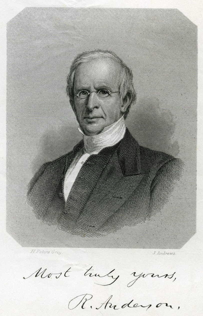 Rufus Anderson, graviert von J. Andrews, ca. 1860 von Henry Peters Gray