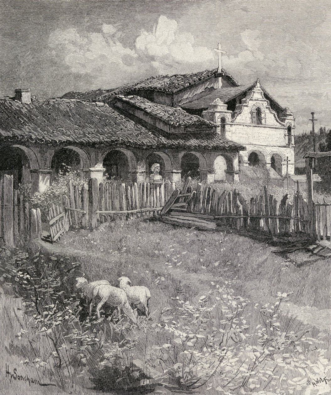 Mission San Antonio de Padua, Jolon, Kalifornien, aus 