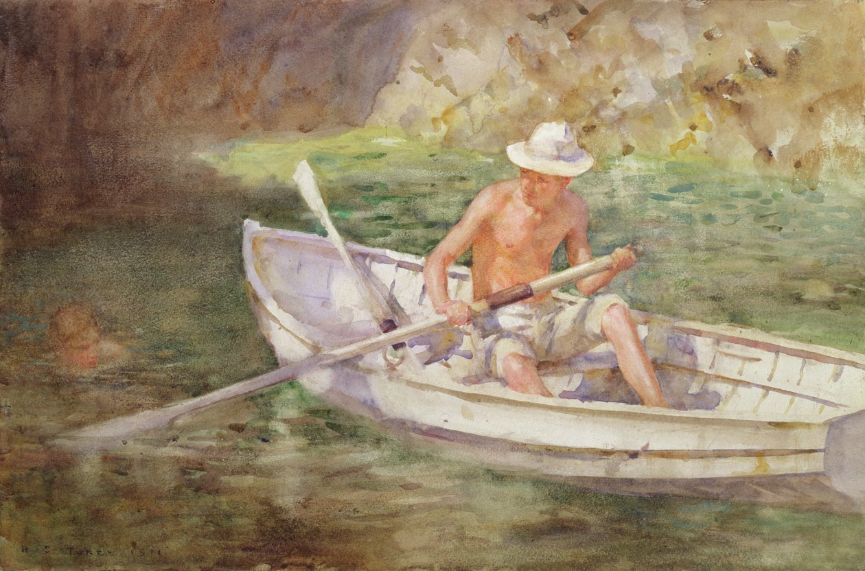 Grüne Wasser, 1911 von Henry Scott Tuke