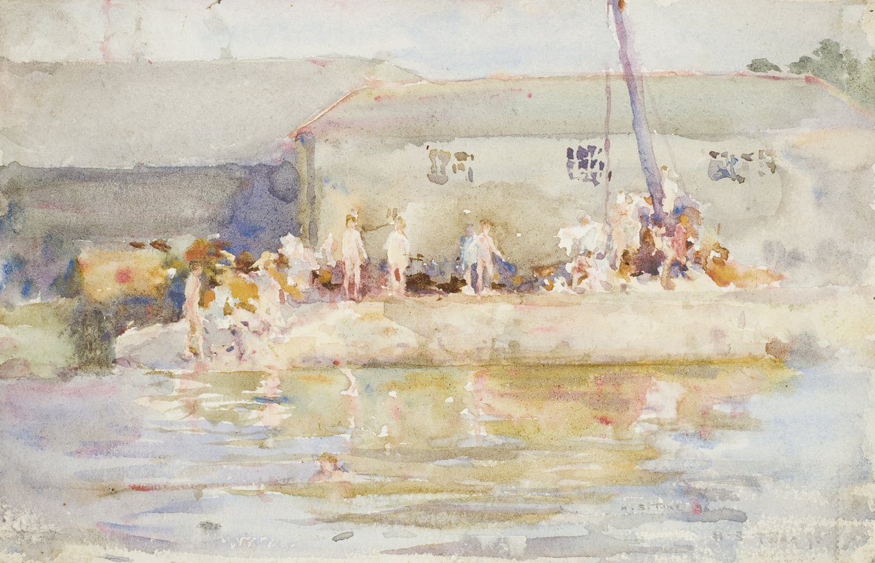 Quay Scamps, 1896 von Henry Scott Tuke