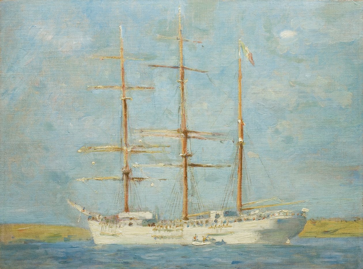 Weiße Bark von Henry Scott Tuke