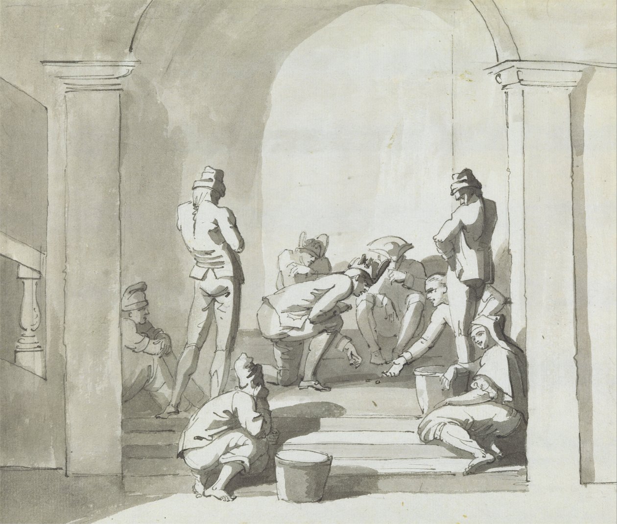 Beim Würfelspiel, Trepani von Henry Tresham