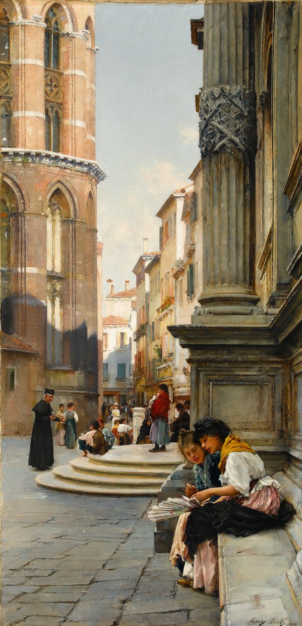 Die Kirche der Frari und Schule von San Rocco, Venedig, 1892 von Henry Woods