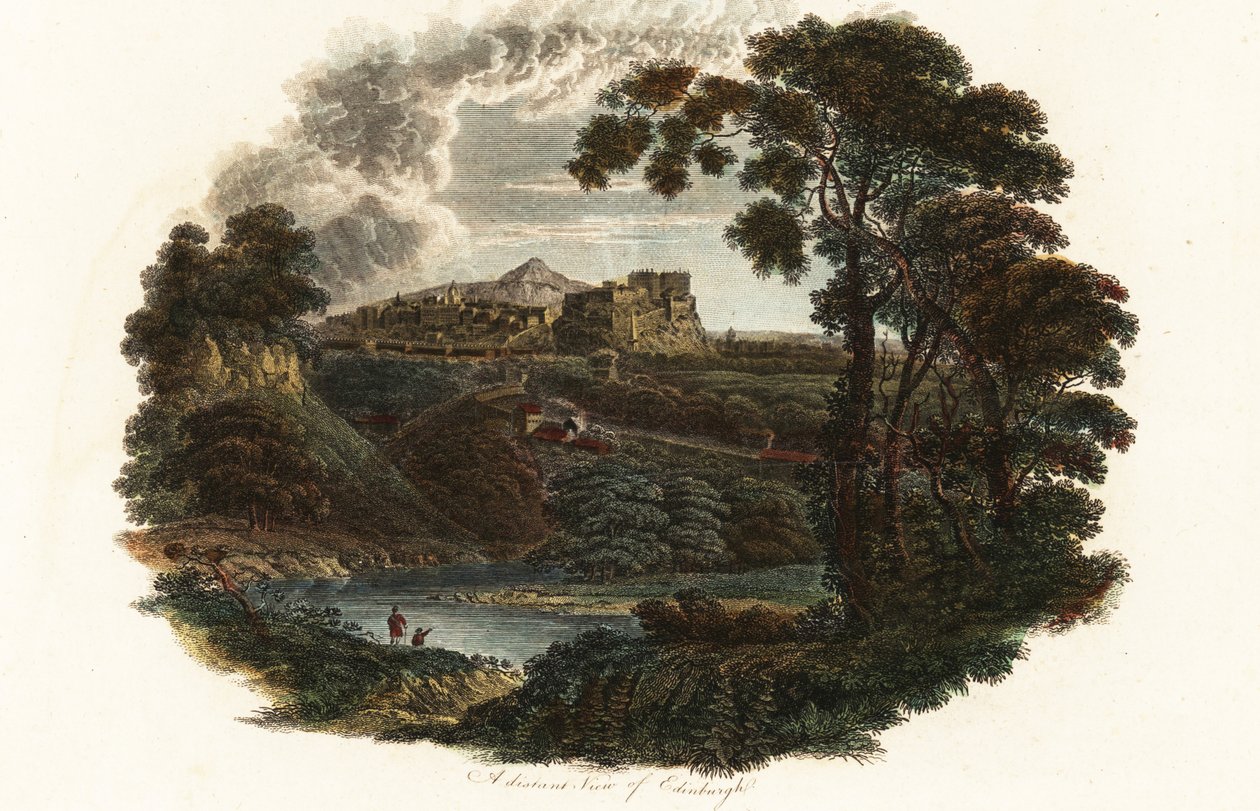 Eine entfernte Ansicht von Edinburgh von Henry (after) Raeburn