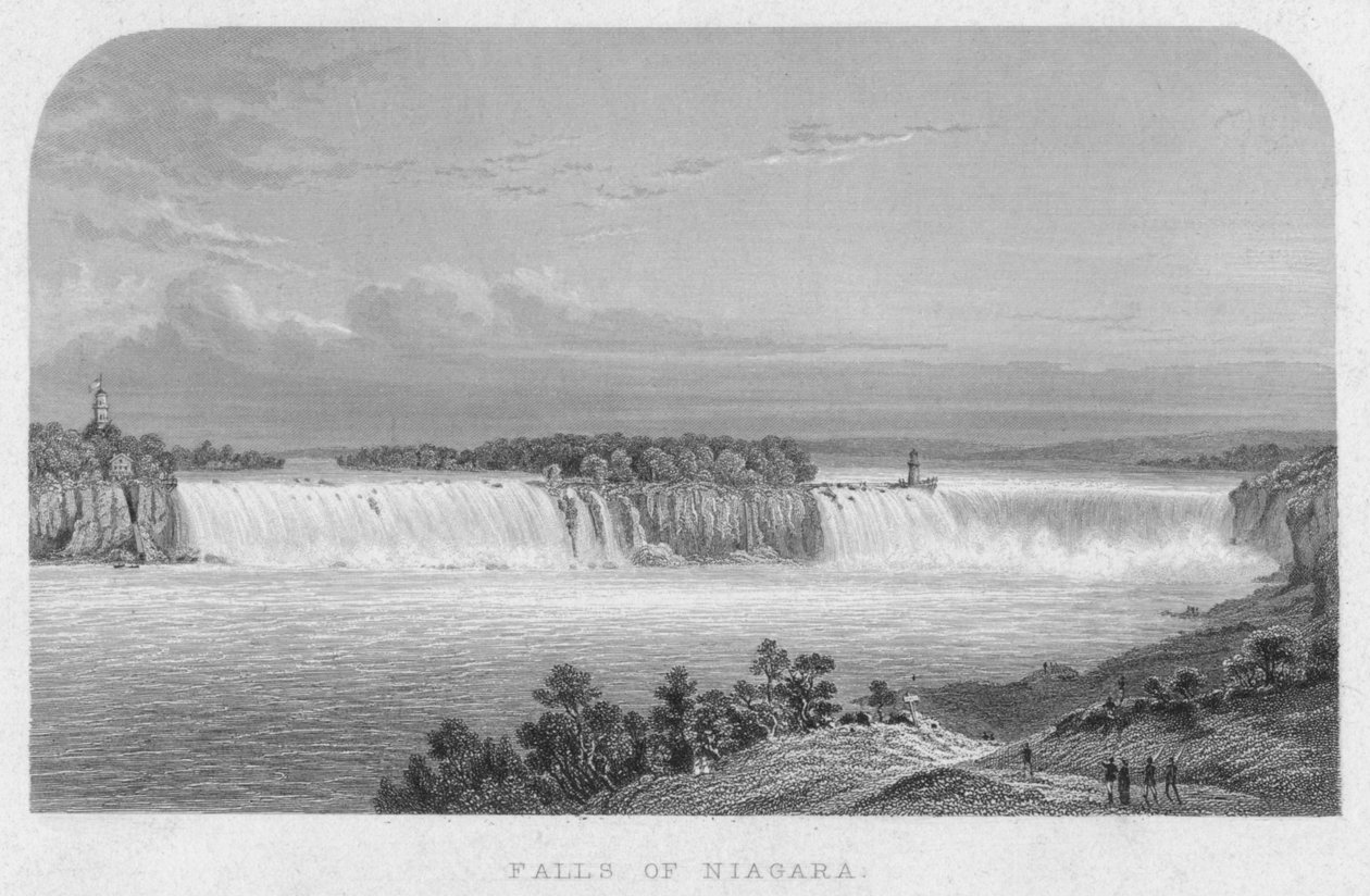 Niagarafälle, Mitte 19. Jahrhundert von Henry Adlard