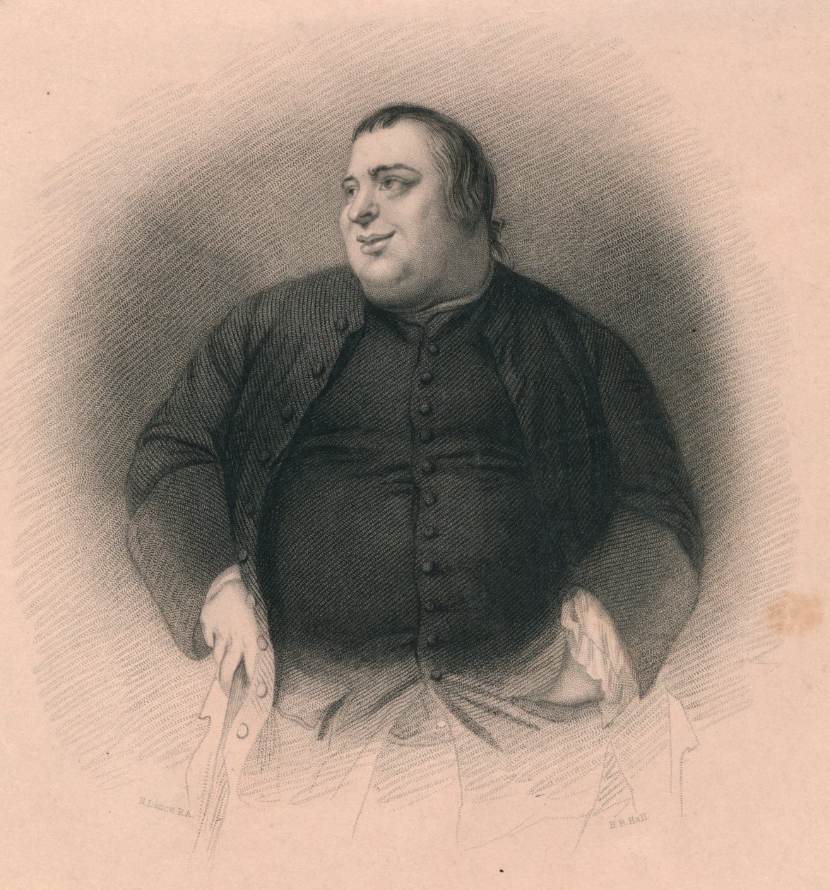 Francis Grose, 1731-1791, 19. Jahrhundert von Henry Bryan Hall I