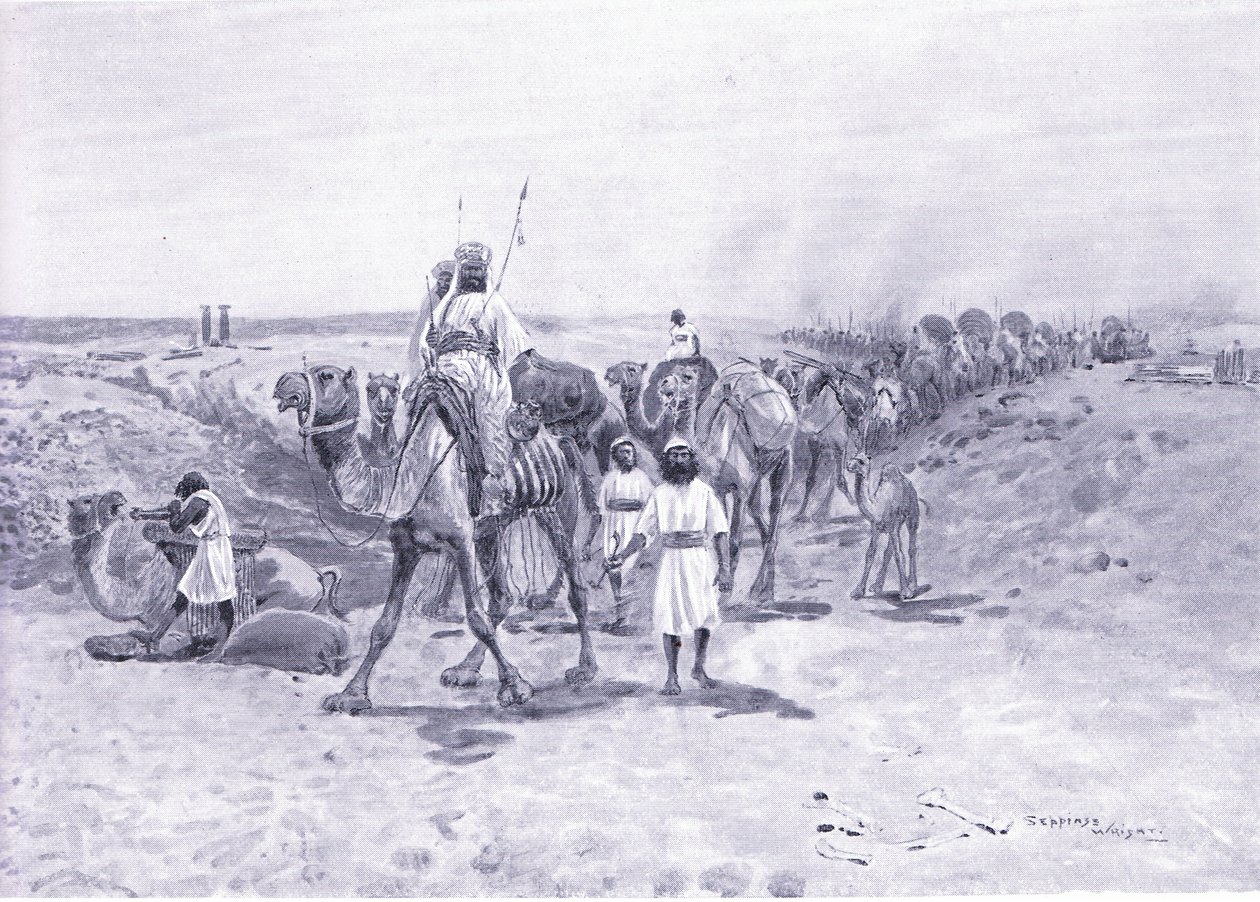 Salomo sendet Geschenke an Hiram von Henry Charles Seppings Wright