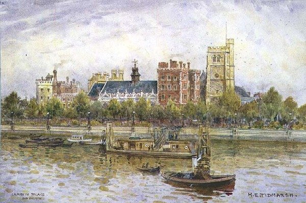 Lambeth Palace und Kirche von Henry Edward Tidmarsh
