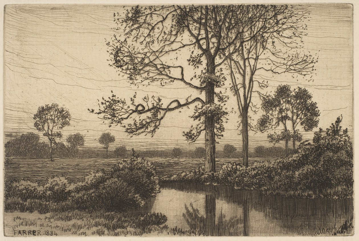 Herbst Grau und Melancholisch, 1884 von Henry Farrer