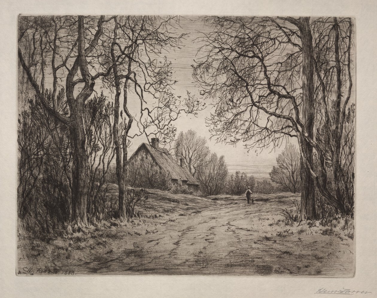 Winterabend von Henry Farrer