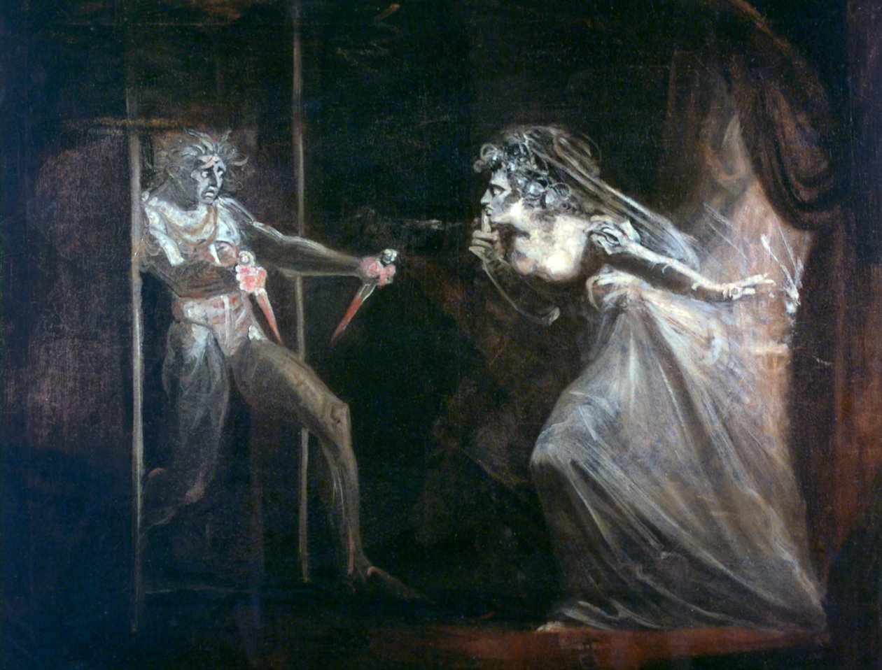 Lady Macbeth ergreift die Dolche, ausgestellt 1812 von Johann Heinrich Füssli