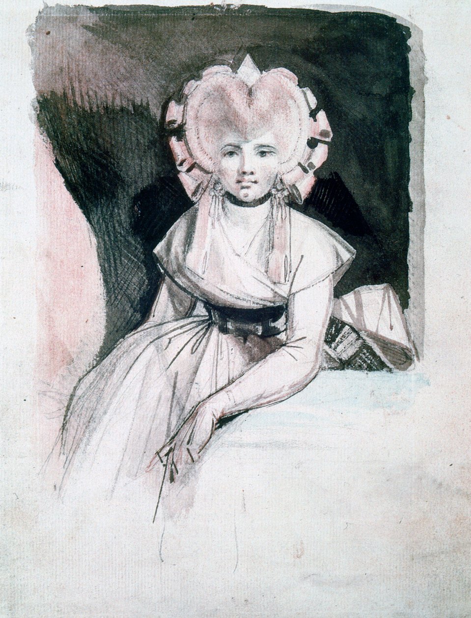 Porträt von Mrs. Fuseli, 1741-1825 von Johann Heinrich Füssli