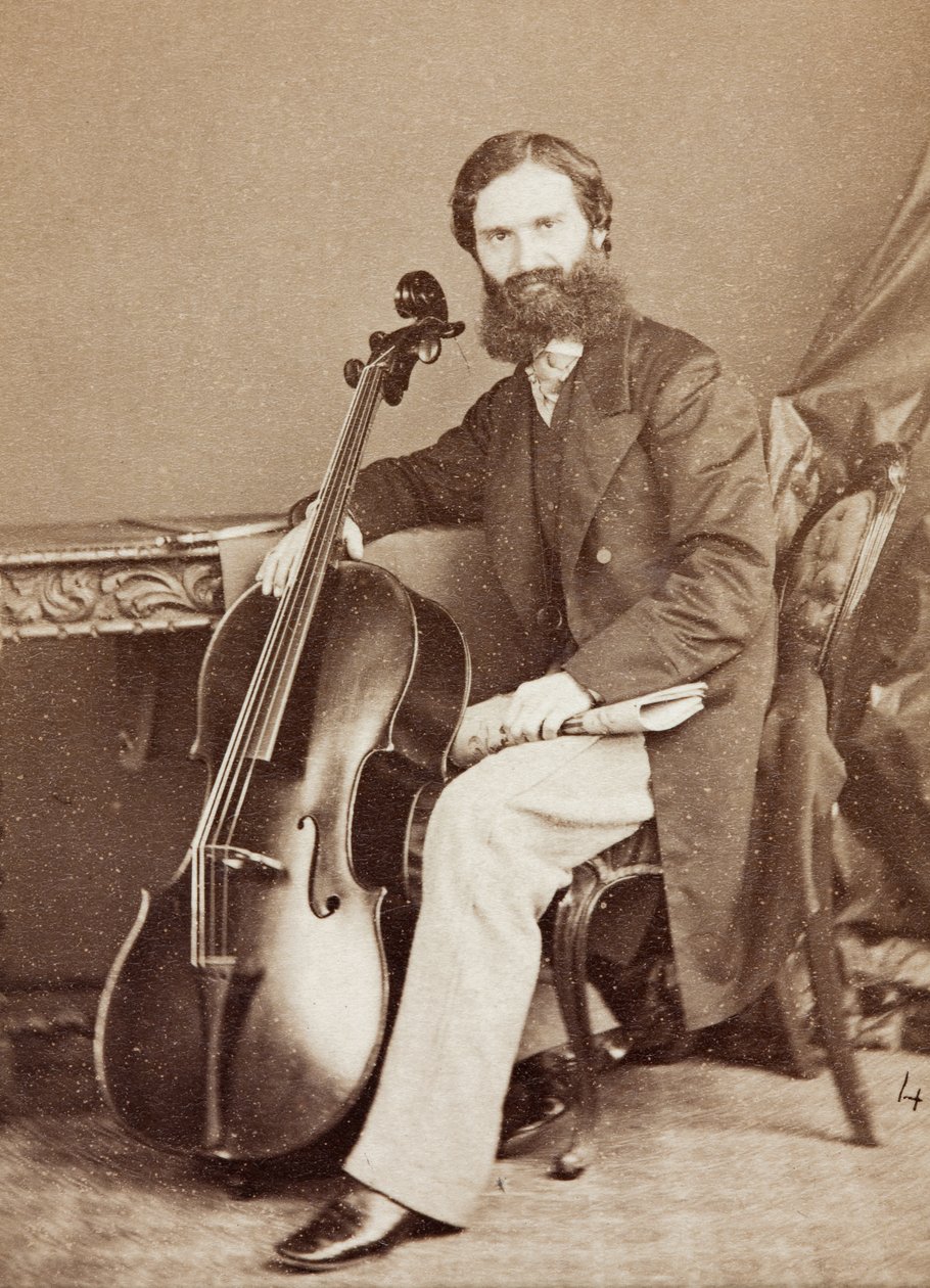Porträt von Alfredo Piatti von Henry Hering