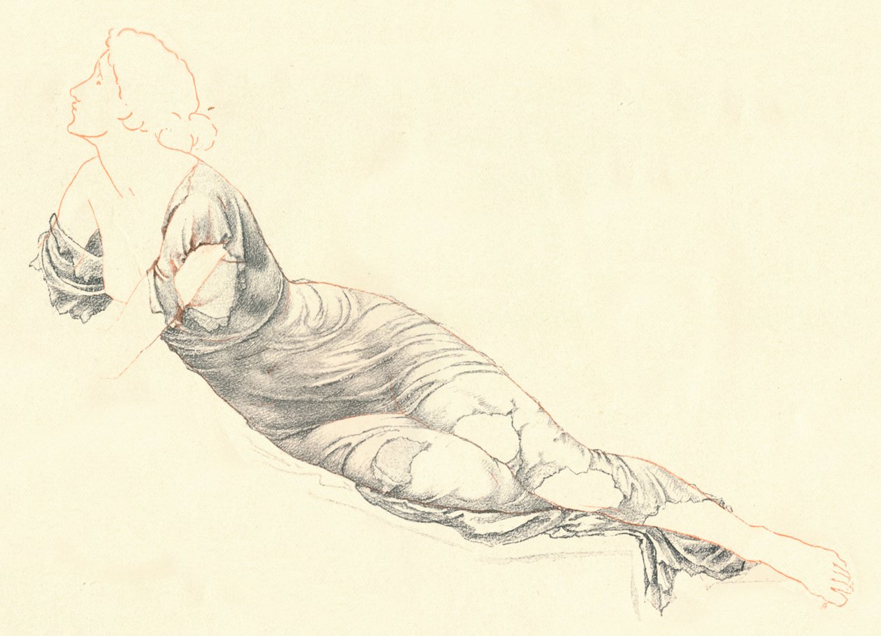 Studie in Draperie, um 1900 von Henry Holiday