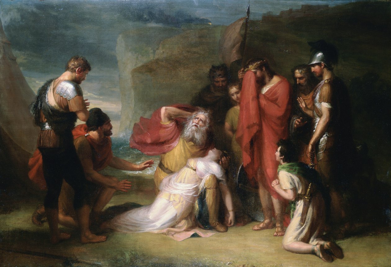 Lear und Cordelia, ca. 1820 von Henry Howard