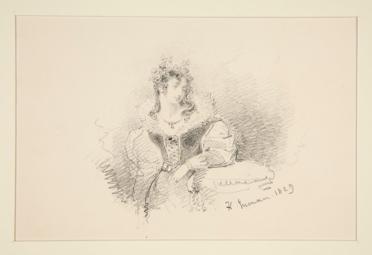 Porträt einer Frau von Henry Inman
