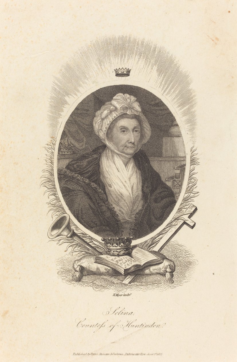 Selina, Gräfin von Huntingdon von Henry Meyer after John Hoppner