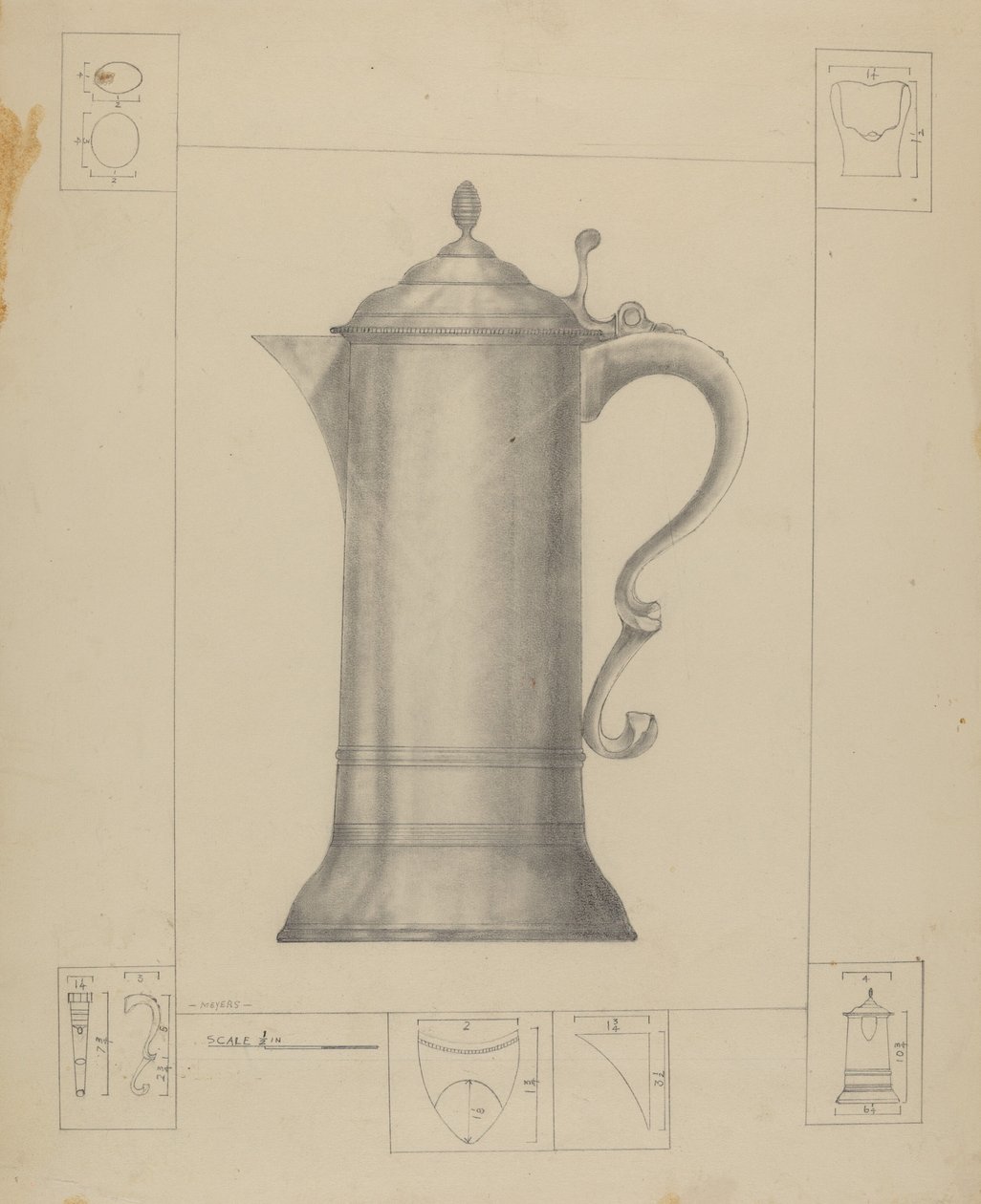 Zinnkrug von Henry Meyers