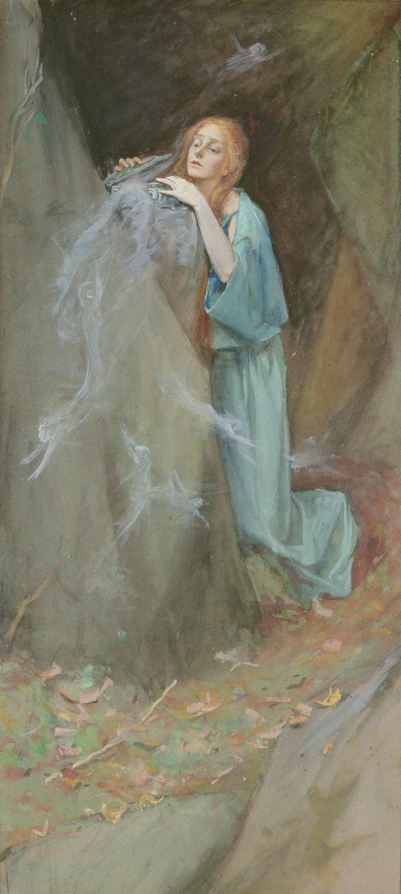 Studie für Pandora von Henry Meynell Rheam