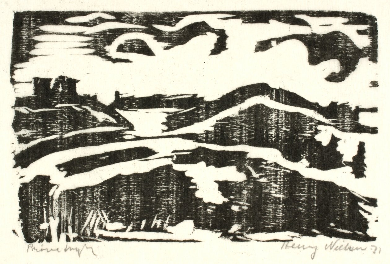 Landschaft mit Hügeln von Henry Nielsen