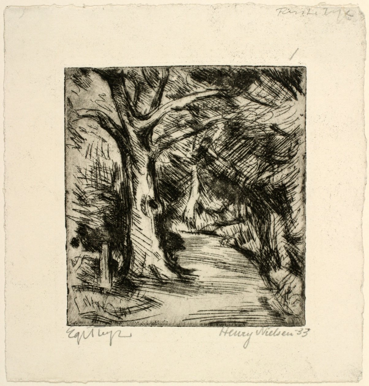 Waldweg. Riis Wald von Henry Nielsen
