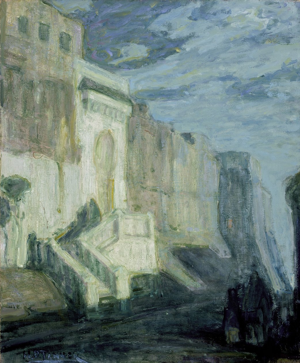 Mondlicht: Mauern von Tanger, um 1913-14 von Henry Ossawa Tanner