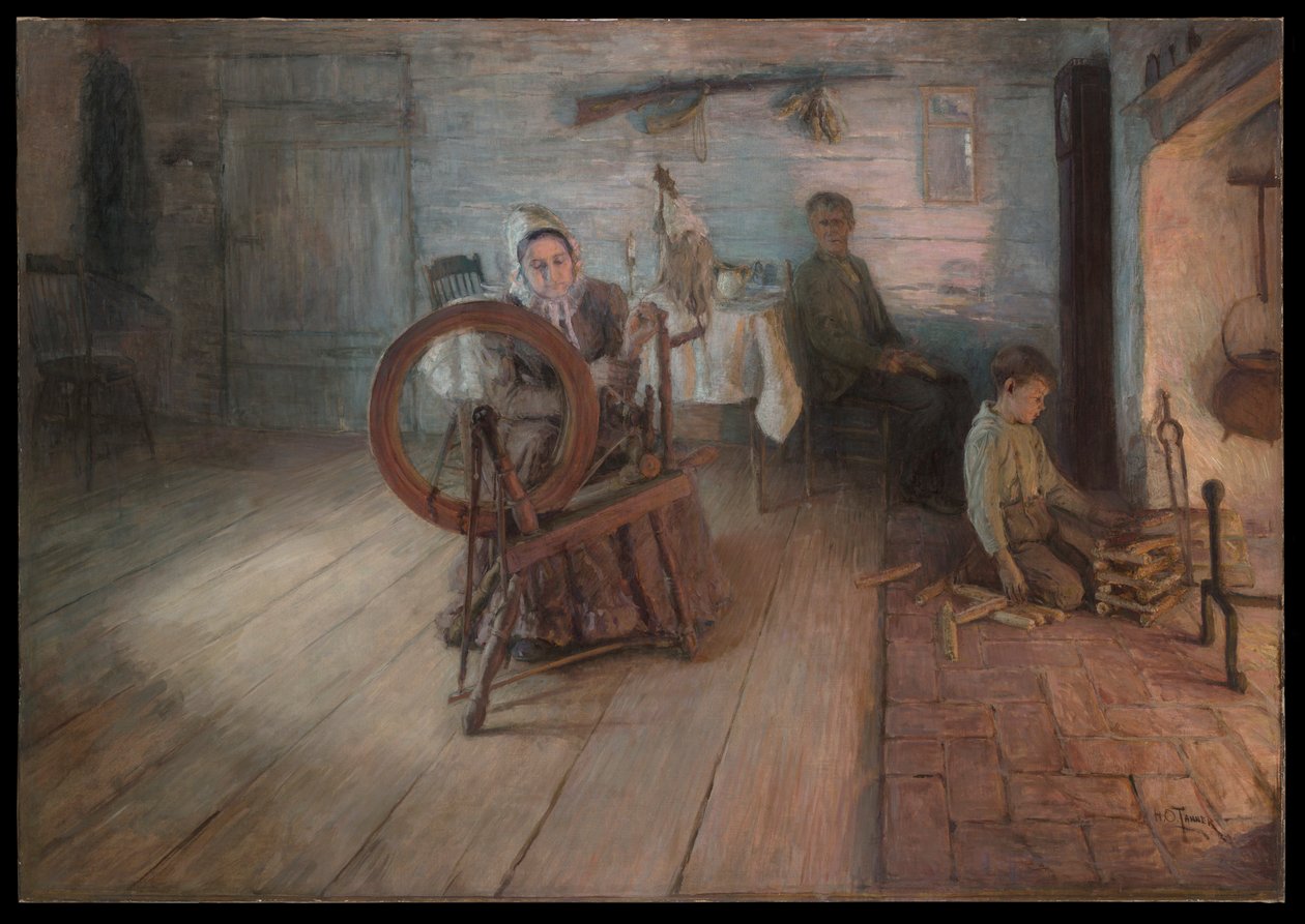 Spinnen bei Feuerschein von Henry Ossawa Tanner