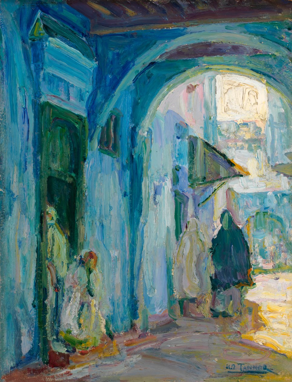 Straße in Tanger, ca. 1910 von Henry Ossawa Tanner