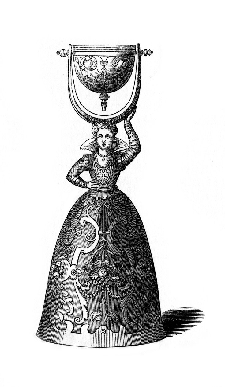 Glocke, 17. Jahrhundert, 1843 von Henry Shaw