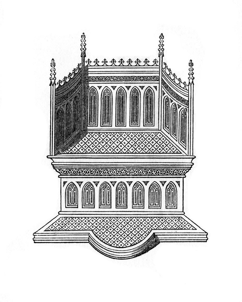Thron, 1843 von Henry Shaw